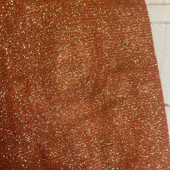 Lucy & Co Orange Rust Sparkle Zip Up Fashion Jacket s - Picture 6 of 11